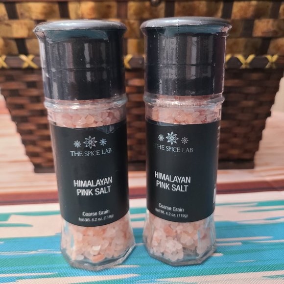 Pair of Coarse Grain Himalayan Pink Salt The Spice Lab Best Used By 10-13-2027 - Picture 2 of 6